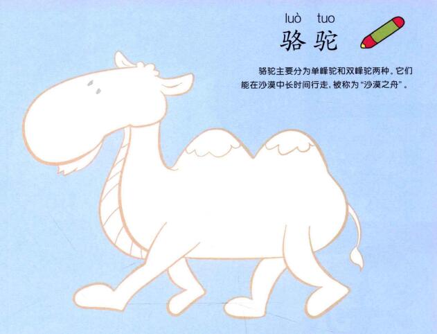 駱駝兒童畫(huà)法（一）