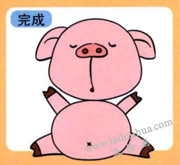 豬的兒童畫畫法