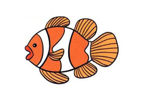 小丑魚兒童畫