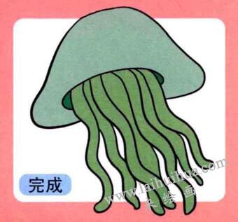 水母兒童畫