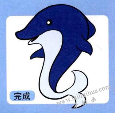 海豚兒童畫