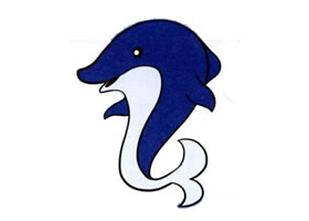 海豚兒童畫(huà)法（一）