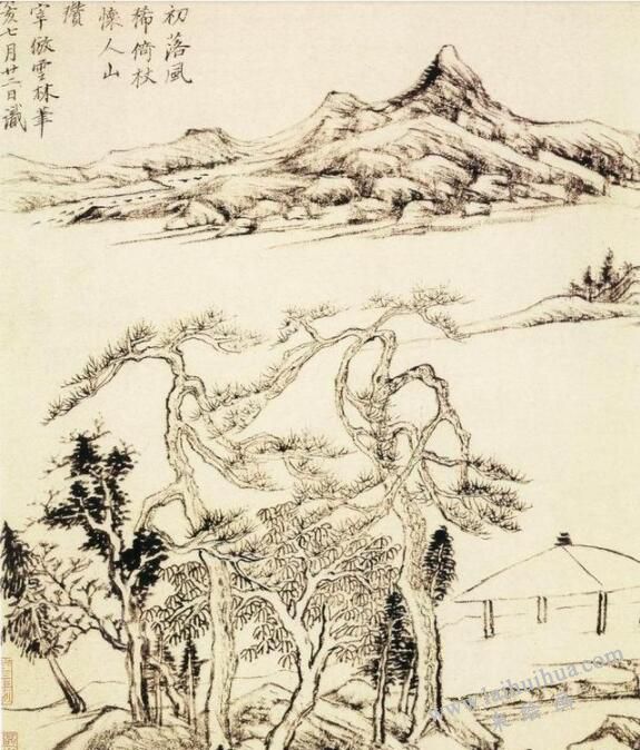 董其昌《仿古山水圖》