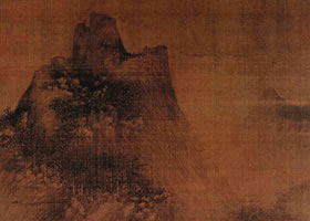 五代巨然《層巖叢樹圖軸》欣賞