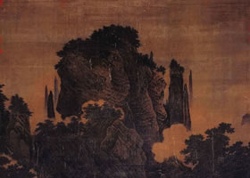 南宋李唐《萬(wàn)壑松風(fēng)圖軸》賞析
