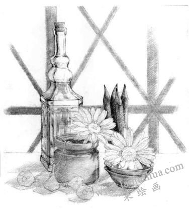 陽臺素描鋪色步驟05