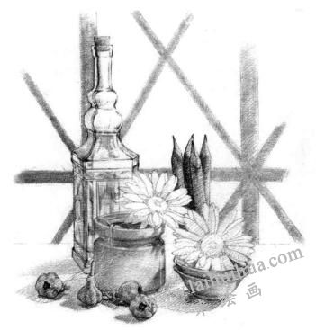 陽臺素描鋪色步驟06