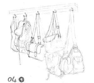 包包素描畫線稿步驟04