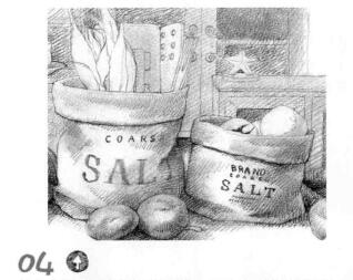 廚房素描鋪色畫法步驟04
