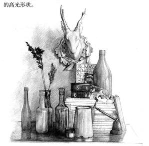 書房一角素描鋪色畫法步驟08