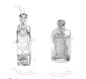 玻璃制品素描鋪色畫法步驟01、02