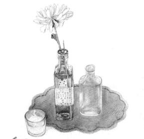 玻璃制品素描鋪色畫法步驟05