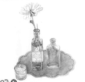 玻璃制品素描鋪色畫法步驟06