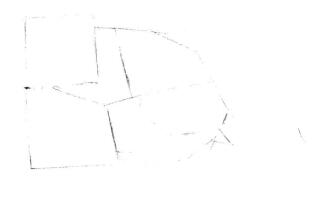 藏狐的素描畫線稿畫法步驟01