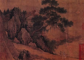 南宋《攜琴閑步圖冊(cè)頁(yè)》欣賞
