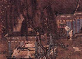 南宋《荷亭對(duì)弈圖頁(yè)》欣賞