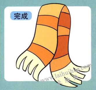圍巾兒童畫