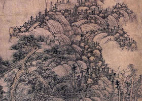 黃公望《丹崖玉樹圖軸》欣賞