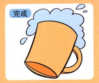 杯子的兒童畫(huà)畫(huà)法步驟04