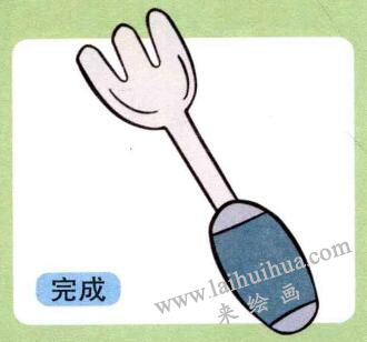 叉子兒童畫