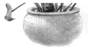 滴水觀音素描逐個(gè)細(xì)化畫法步驟10