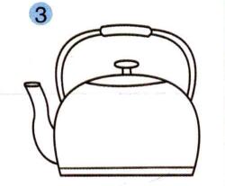 水壺兒童畫畫法步驟3