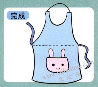 圍裙兒童畫