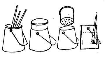 現(xiàn)代油畫(huà)用洗筆壺