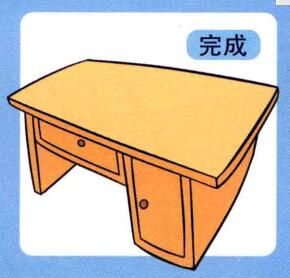 寫字臺(tái)兒童畫