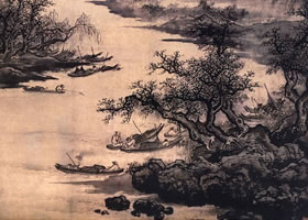 吳偉《漁樂圖軸》欣賞