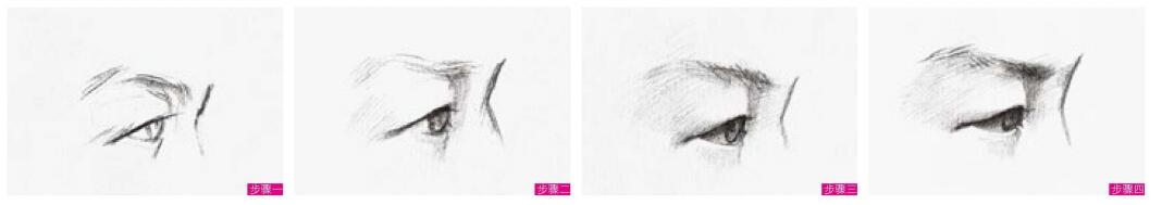 側(cè)面眼睛的素描畫(huà)法