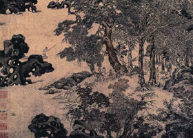 明代文伯仁《具區(qū)林屋圖軸》高清大圖欣賞