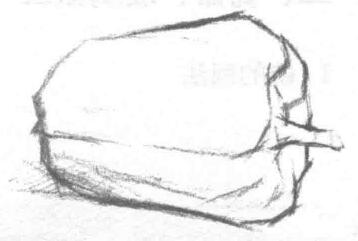 青椒的素描畫法步驟02