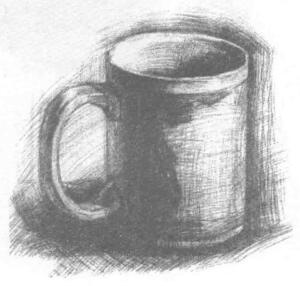 杯子的素描畫法步驟04