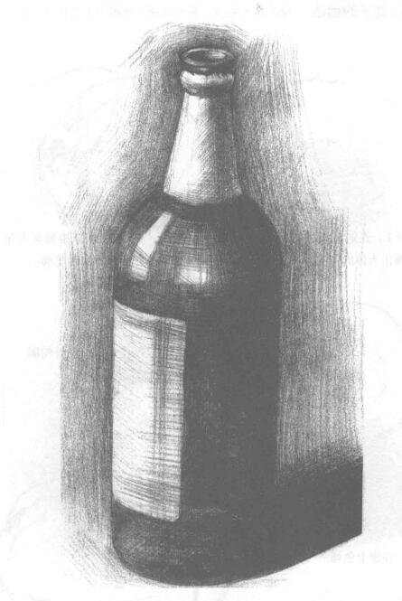 瓶子（酒瓶）的素描畫(huà)法