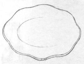 盤子的素描畫(huà)法步驟03
