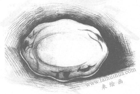 盤子的素描畫(huà)法步驟06