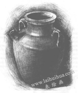 罐子素描畫法