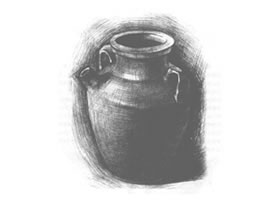 罐子素描畫法