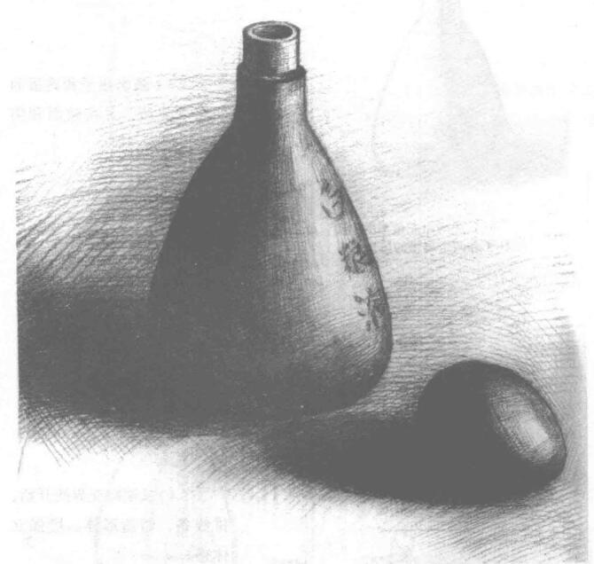 瓶子和雞蛋素描畫(huà)法