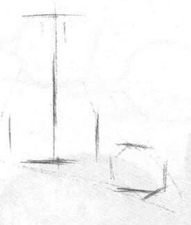 瓶子和雞蛋組合的素描畫(huà)法步驟01