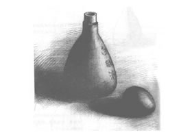 瓶子和雞蛋素描畫法