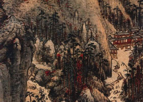 明代宋旭《萬山秋色圖軸》欣賞