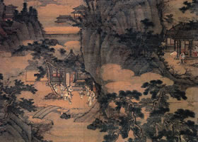 明代楊忠《桃花源圖軸》欣賞