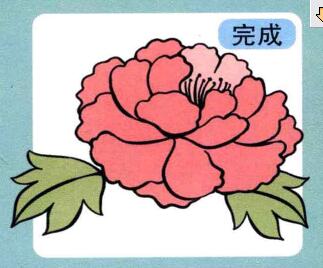 牡丹花兒童畫(huà)