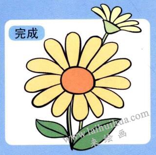 雛菊兒童畫