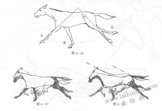 奔跑的馬的畫法