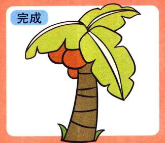 椰子樹兒童畫