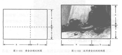 素描黃金分割和九宮格分割
