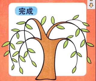 柳樹(shù)兒童畫(huà)